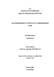 Şeyh Bedreddin ve düşünce tarihimizdeki yeri